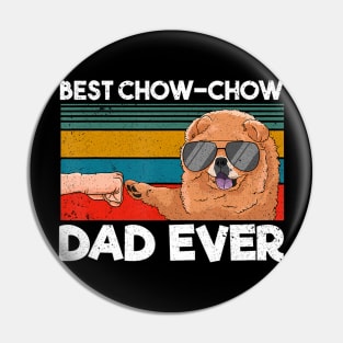 Best Chow Chow Dad Ever Dog Dad Fist Bump Pin