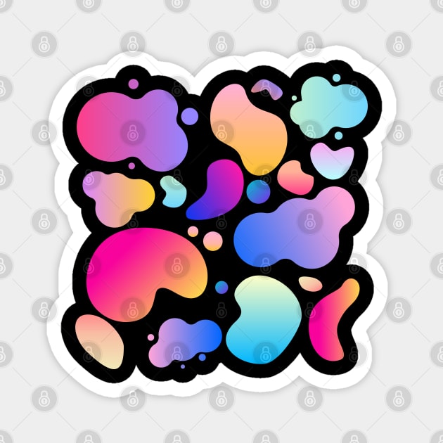 Gradient Blended Paint Blob Pattern Magnet by The Craft ACE