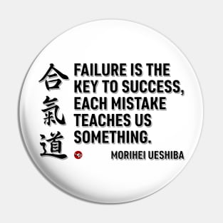 Aikido, Failure is the key Pin