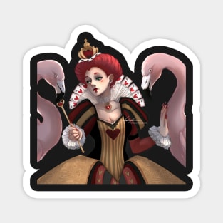 QUEEN OF HEARTS (Happy Halloween DAY 04) without BG BLUE Magnet