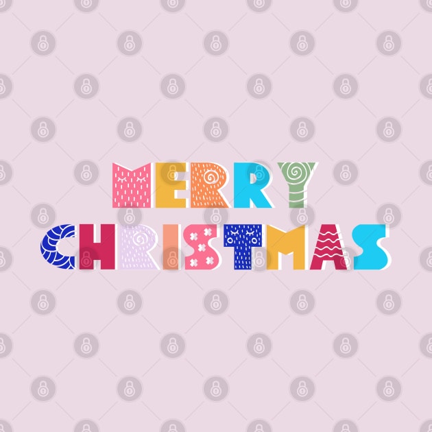 Merry Christmas typography by showmemars