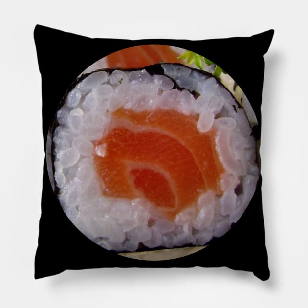 sushi roll Pillow by FromBerlinGift