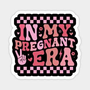 In My Pregnant Era Cute Pregnancy Announcement Magnet