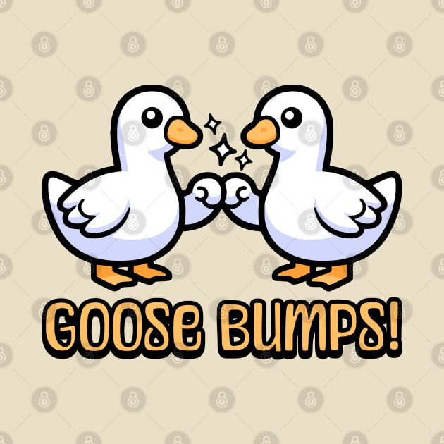 Goose Bumps! Cute Goose Pun Cartoon by Cute And Punny