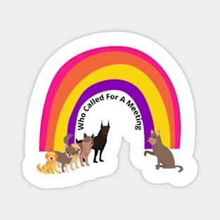 Dogs Meeting Magnet