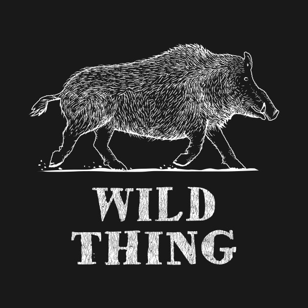 Wild Thing - Boar - Woodcut Style by propellerhead