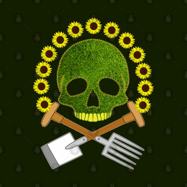 Sunflower Skull by Nuletto