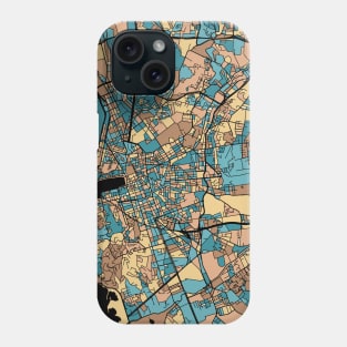 Marseille Map Pattern in Mid Century Pastel Phone Case