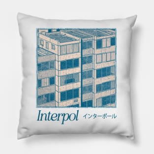 Interpol --  Original Retro Art Design Pillow