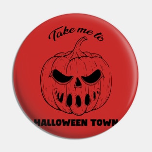 Halloween Town University Pumpkin Pin
