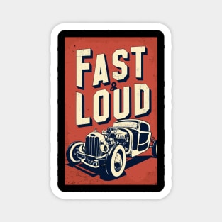 fast and loud hot rod Magnet