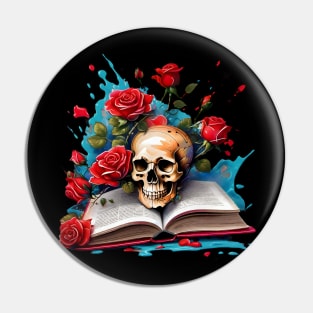 Roses are Red... Skull Pin