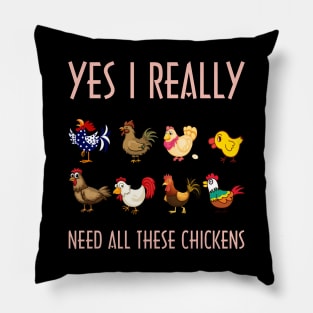 yes i really  need all these chickens Pillow