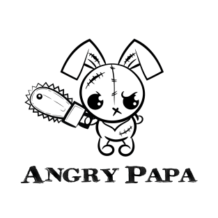 Angry Papa Grumpy Voodoo Bunny Cute Bigfoot Monsters T-Shirt