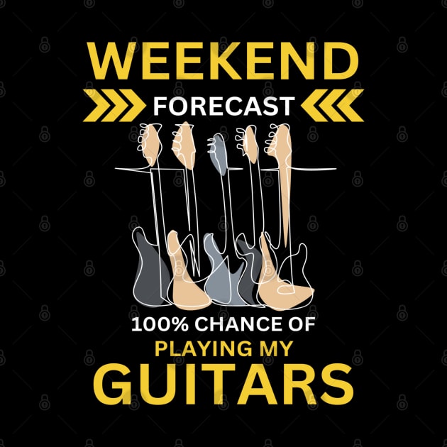 Weekend Forecast-100% Playing My Guitars by Wilcox PhotoArt