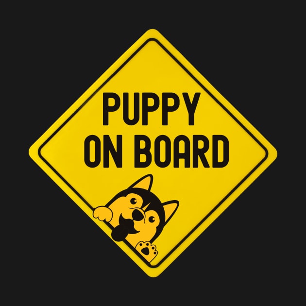 Puppy On Board Bumper by FTF DESIGNS