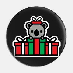 Koala Christmas Presents Bambu Brand Holiday Snow Pin