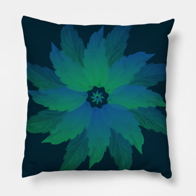 Flora Green Pillow by Shop Ovov