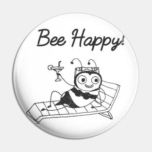 Bee Happy Pin