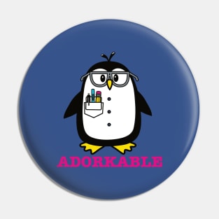 Adorkable Penguin Pin