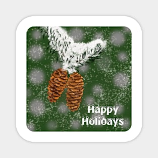 Happy Holidays Magnet