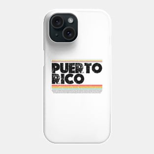 Puerto Rico  Island  gift  art 90s style retro vintage 80s Phone Case
