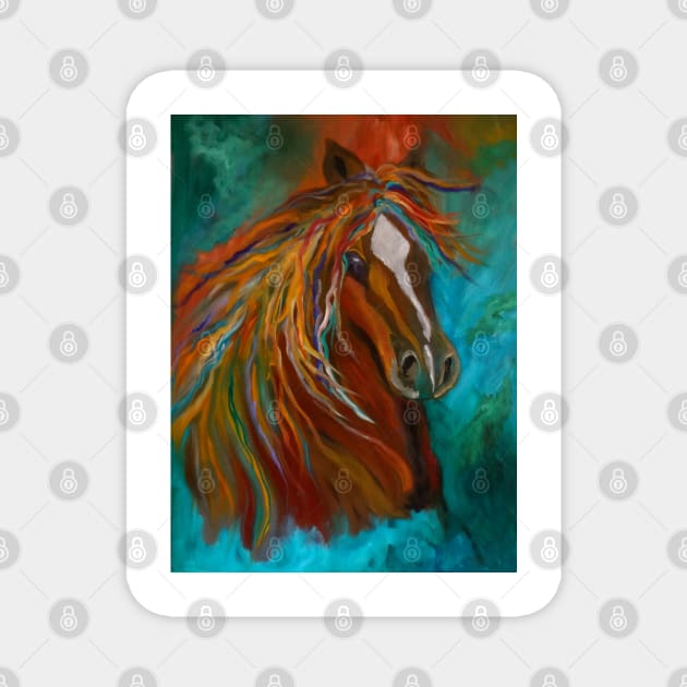 Roan Stallion Magnet by jennyleeandjim