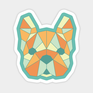 Geo Frenchie Multi-Color Magnet