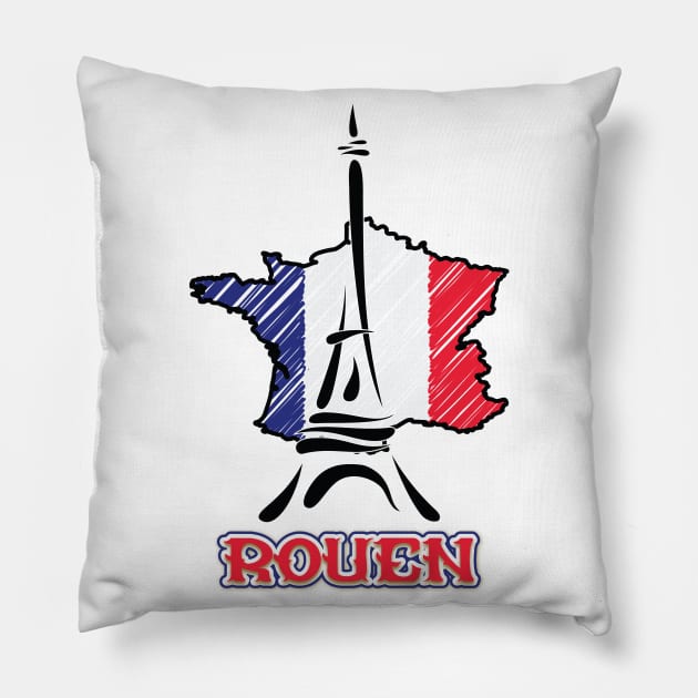 ROUEN CITY Pillow by WE BOUGHT ZOO
