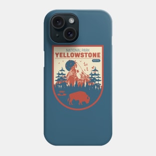 Yellowstone Park Retro DuoTones Look Phone Case