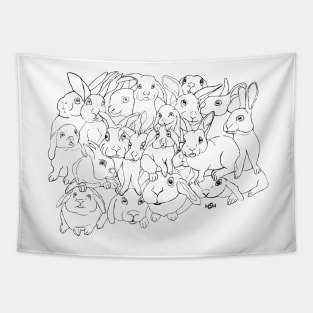 pile of bunnies Tapestry