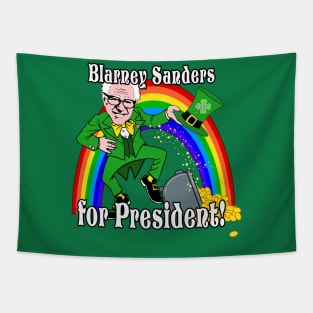 Blarney Sanders for President 2020 Bernie Sander St. Patrick's Day Party Original Tapestry