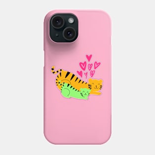 Cats In Love With Hearts Phone Case