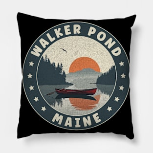 Walker Pond Maine Sunset Pillow