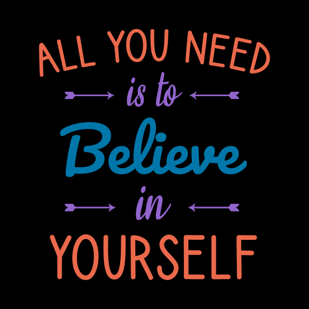 All you need is to believe in yourself - Positive Quote - Tapestry ...