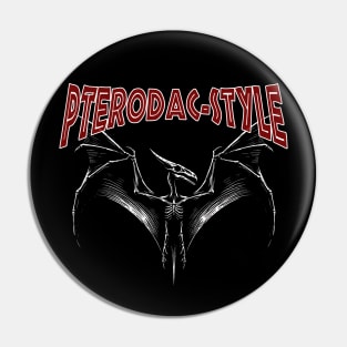 Creepy and Gothic Devilish Pterodactyl Pin