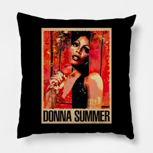 Glamour and Grooves Visual Odes to Donna Summer Pillow