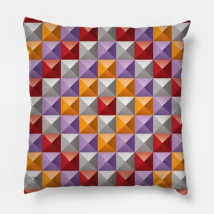 3D Pyramid Pattern 3 Pillow