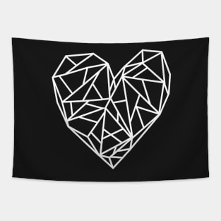 Geometric Heart Tapestry