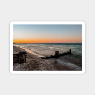 Sunset at McCrae Beach, Mornington Peninsula, Victoria, Australia. Magnet