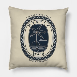 Myrtle Beach, South Carolina The Palmetto State Sunset Pillow