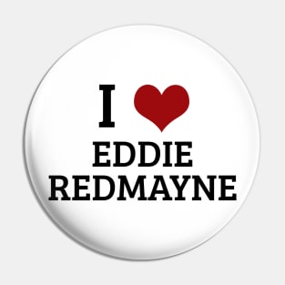 I Heart Eddie Redmayne Pin