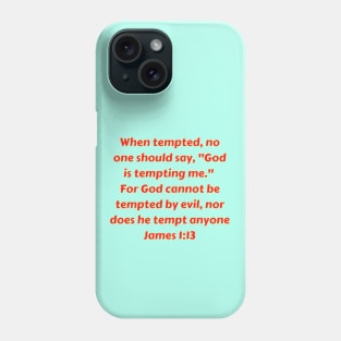 Bible Verse James 1:13 Phone Case