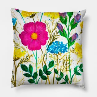 Watercolor floral Pillow