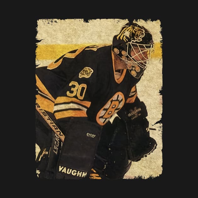 Jon Casey, 1993 in Boston Bruins (2.88 GAA) by Momogi Project