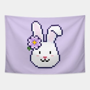 Floral Bunny Tapestry