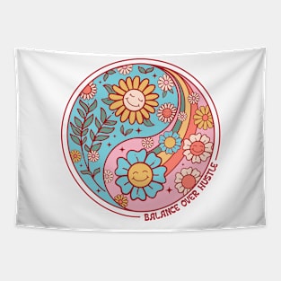 Balance Over Hustle Tapestry