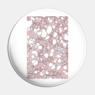 Pastel Pink White Black Bubble Paint Spilled Ink Mess Effect Pin