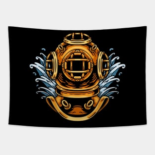 Diving Helmet Tapestry