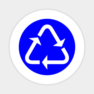 Recycling Logo Roundabout Road Sign Magnet